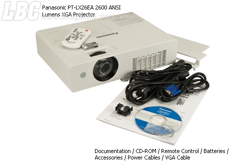 Panasonic PT-LX26EA 2600 ANSI Lumens XGA Projector